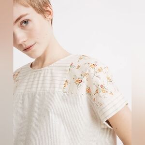 Madewell x The New Denim Project Patchwork Top